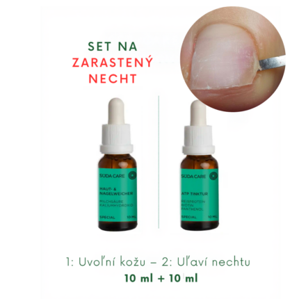 Set na zarastený necht – zmäkčenie a upokojenie (10 ml + 10 ml)
